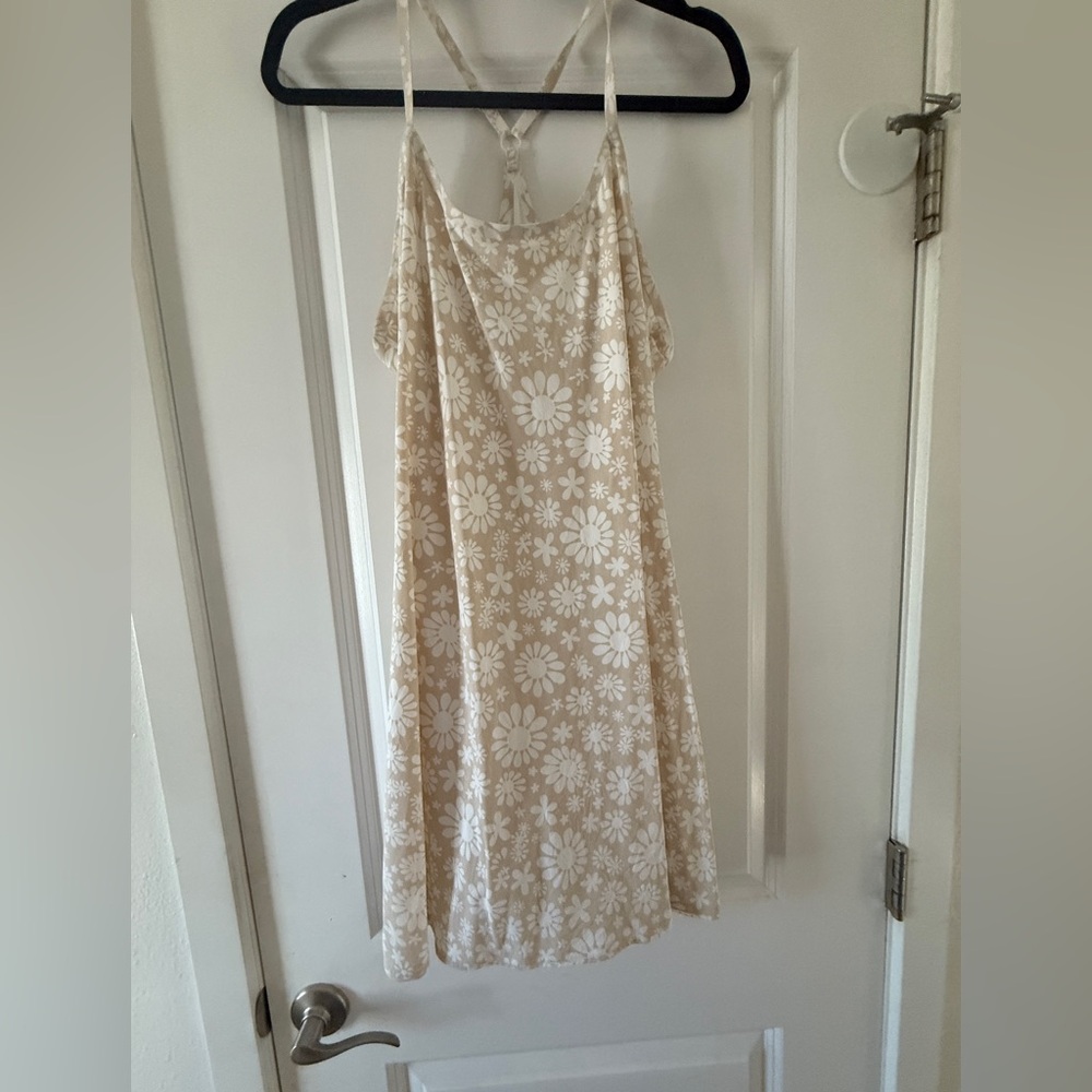 Outdoor Voices Beige and White Floral Athletic Dress
